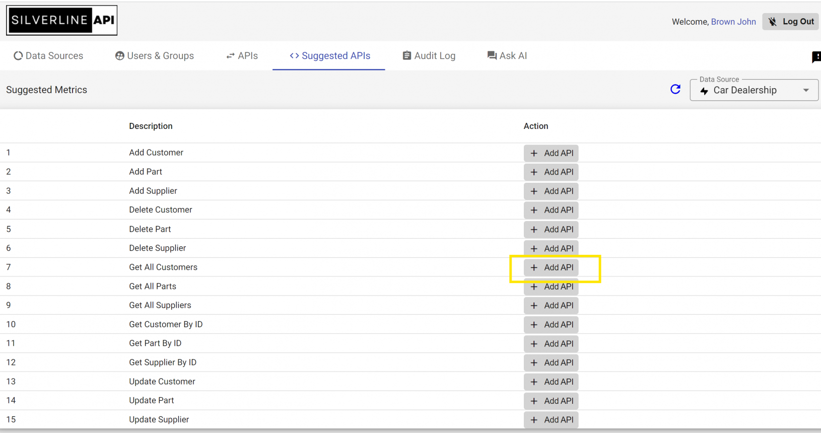 Step 2 – Automatic Endpoints – Silverline API